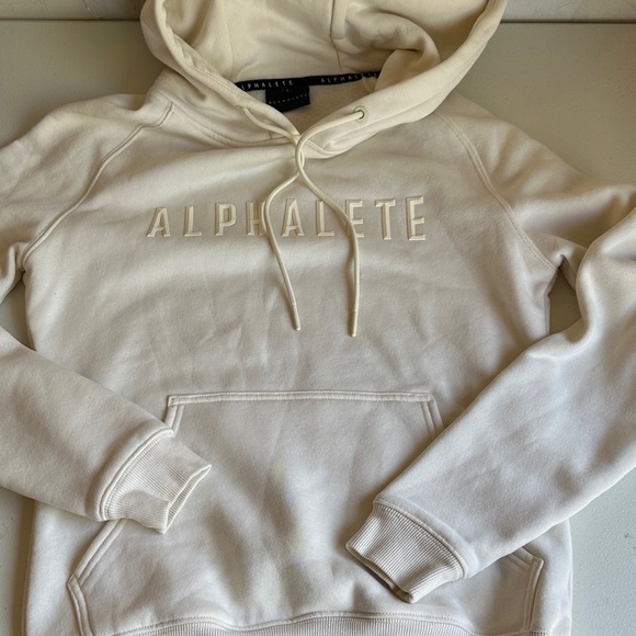 Alphalete Tops - Alphalete Cream Hoodie